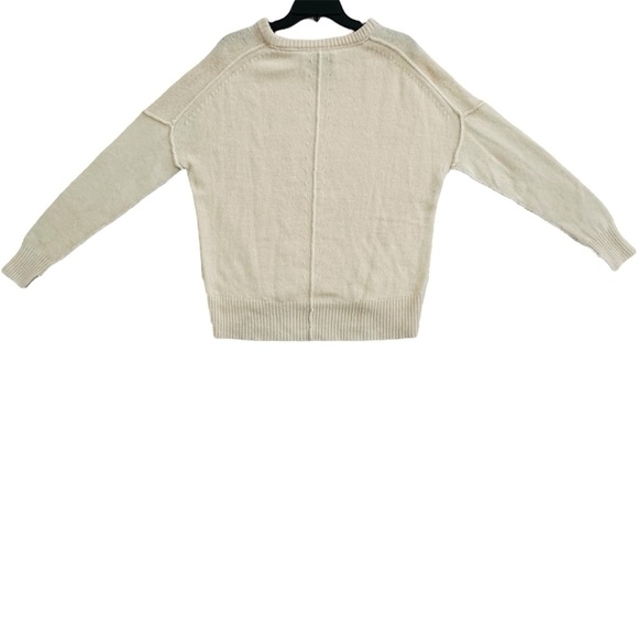 Brochu Walker Womens Classic Crew Neck Ultra Soft Cream Cashmere Sweater Size XS - Picture 8 of 11